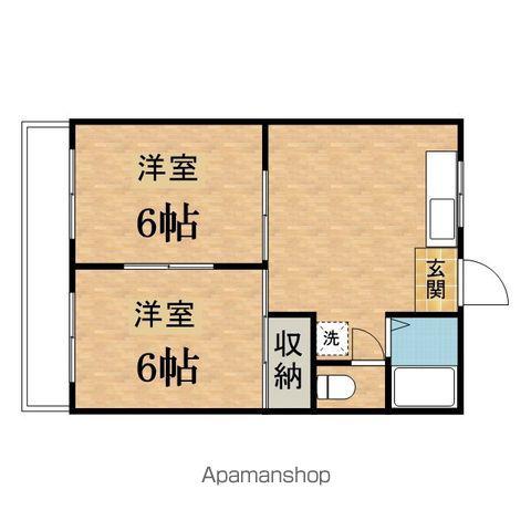 小林マンション(2DK/2階)の間取り写真