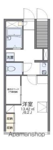 レオパレスルミエールⅡ(1K/1階)の間取り写真
