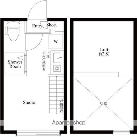 ハーモニーテラス上高井戸Ⅳ(ワンルーム/1階)の間取り写真
