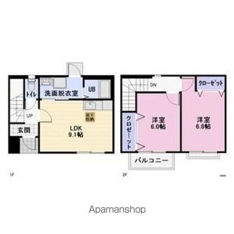 ＣＨＥＲＩＲ恵　Ａ(2LDK)の間取り写真