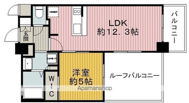 ファーストフィオーレ蛍池グランレジデンス(1LDK/6階)の間取り写真