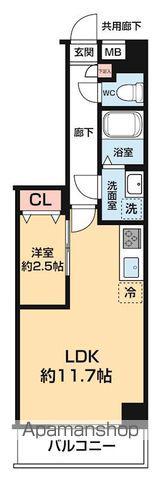 ARCOBALENO DAISHIMAE(1LDK/2階)の間取り写真