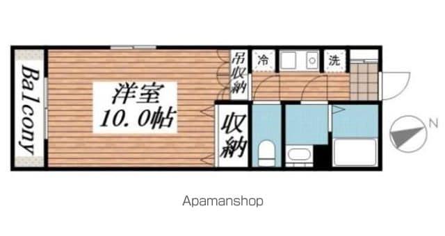 グリーンヒルズ宮下(1K/2階)の間取り写真