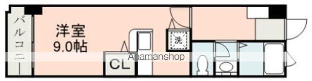 NICEマンション九品寺(ワンルーム/5階)の間取り写真