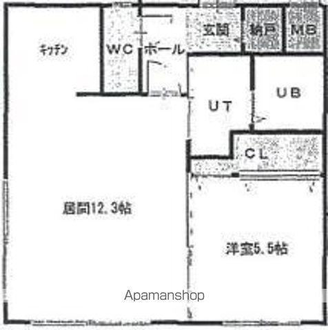 プレステージ知事公館(1LDK/2階)の間取り写真