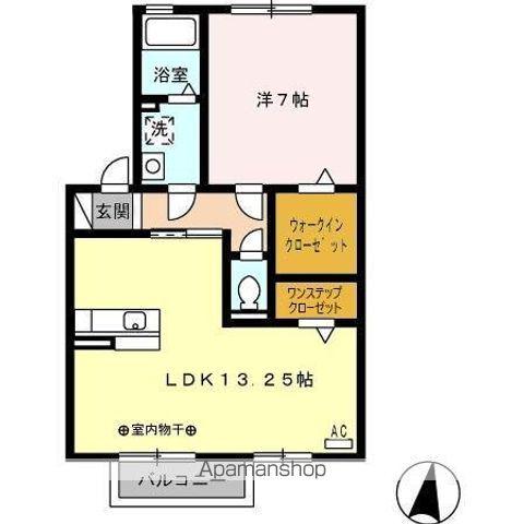 ネクサスⅠ(1LDK/2階)の間取り写真