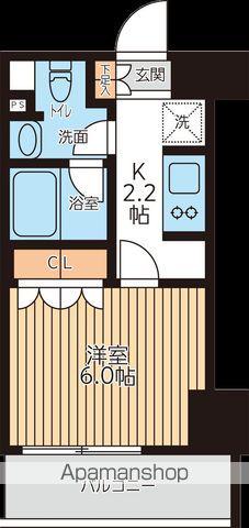 CITY LUX TOBE(1K/3階)の間取り写真
