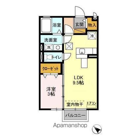 シャルム・プランタン(1LDK/1階)の間取り写真