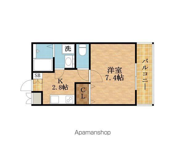 MARK VILLA 守口駅前(ワンルーム/2階)の間取り写真