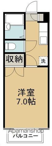 古城三丁目ハイツ(1K/2階)の間取り写真