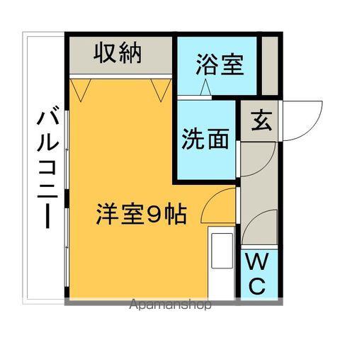 第7山一ビル(ワンルーム/1階)の間取り写真