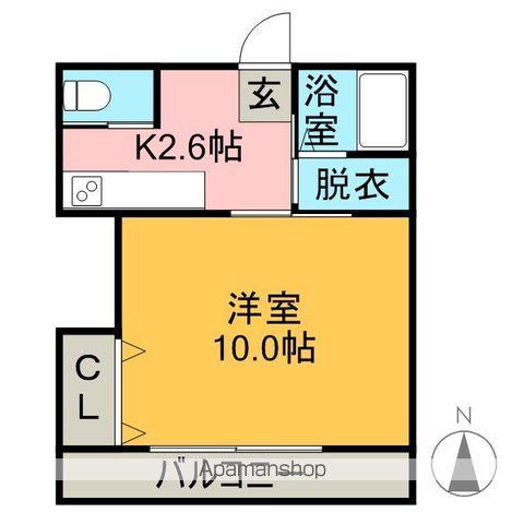サクシード337(1K/1階)の間取り写真