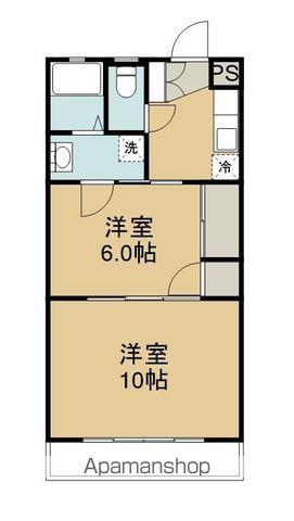 ライフ山一(2K/2階)の間取り写真