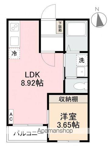 プレシャスタイム藤塚(1LDK/1階)の間取り写真