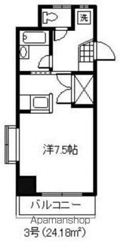 アソシエ大町(ワンルーム/4階)の間取り写真
