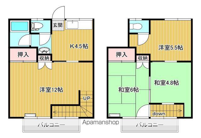 コーポけやき(4K/1階)の間取り写真