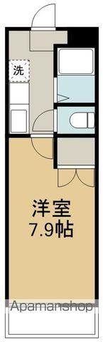 レジデンスつばさ(1K/2階)の間取り写真