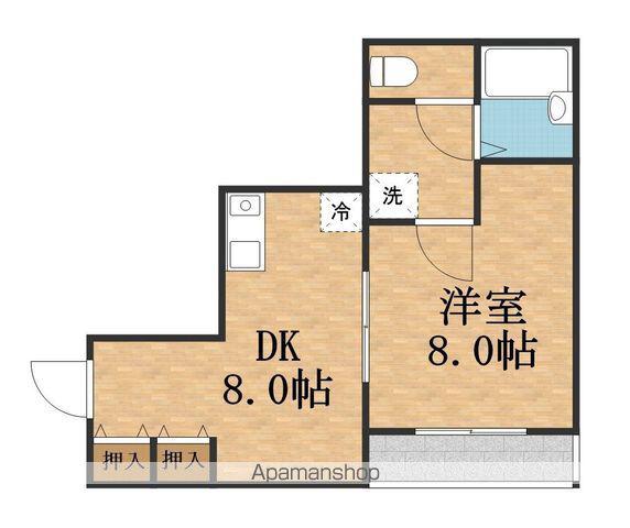 大阪メトロ谷町線 都島駅 徒歩8分 4階建 築47年(1DK/3階)の間取り写真