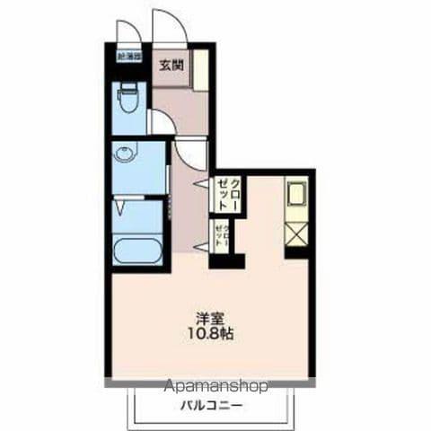 アケイシャ御舘(ワンルーム/1階)の間取り写真