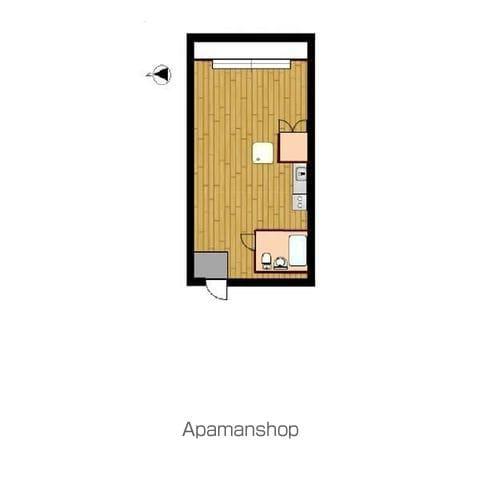 香流リヴァーサイドマンション(1K/1階)の間取り写真