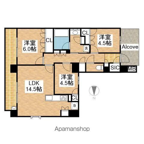 GRANPASEO丸の内(3LDK/10階)の間取り写真