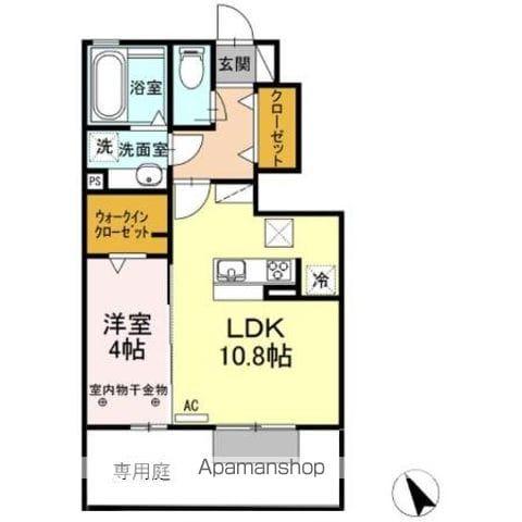 ALTAⅠR(1LDK/1階)の間取り写真