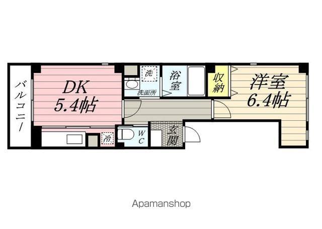 ファームハイツ(1DK/1階)の間取り写真