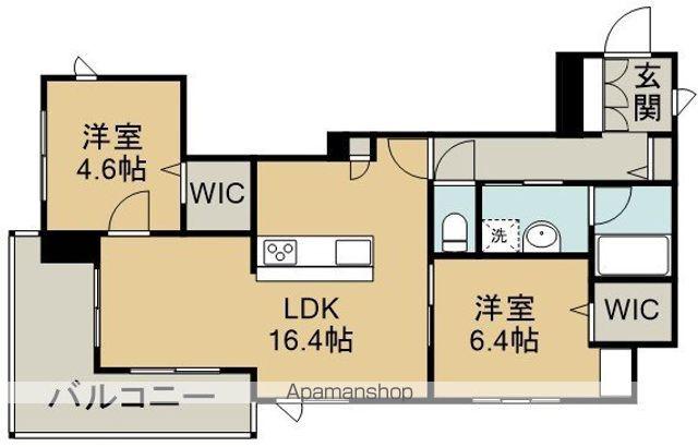 ディグニティー(2LDK/2階)の間取り写真