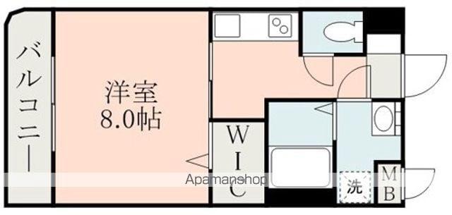 LUZ県立大学前(1K/1階)の間取り写真