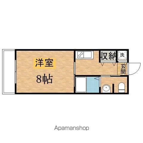 KSPマンション(1K/5階)の間取り写真