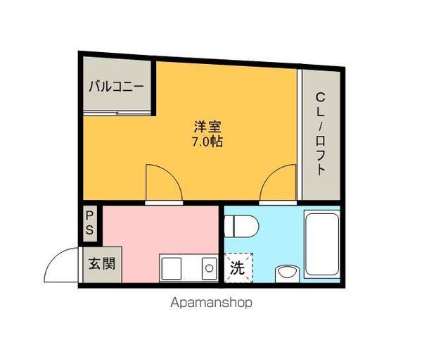 コンフォート泉(1K/2階)の間取り写真