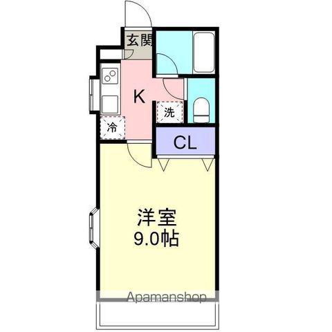エルセラーン6(1K/2階)の間取り写真
