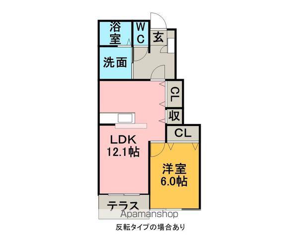ステラ・K Ⅱ(1LDK/1階)の間取り写真
