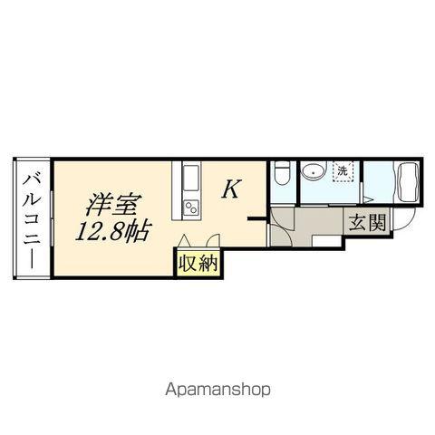 コンフォート・ネクストA棟(ワンルーム/1階)の間取り写真
