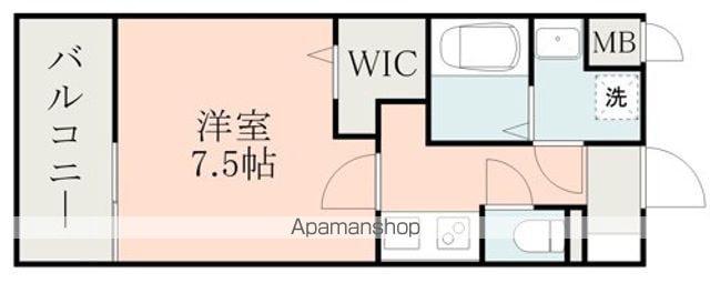レクシア フラッツ水前寺(1K/11階)の間取り写真