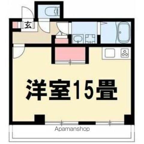 ステップ1(ワンルーム/4階)の間取り写真