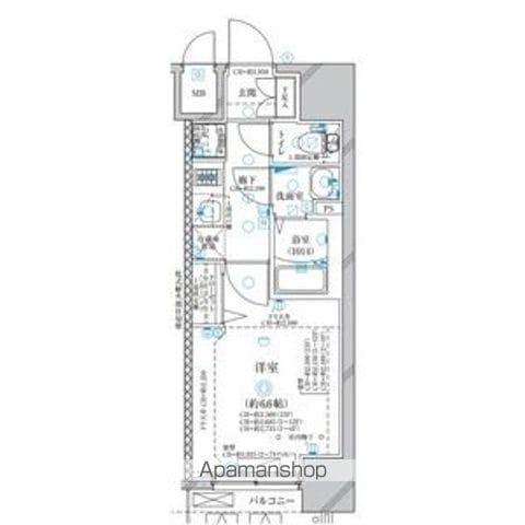 ディアレイシャス名古屋太閤通(1K/10階)の間取り写真