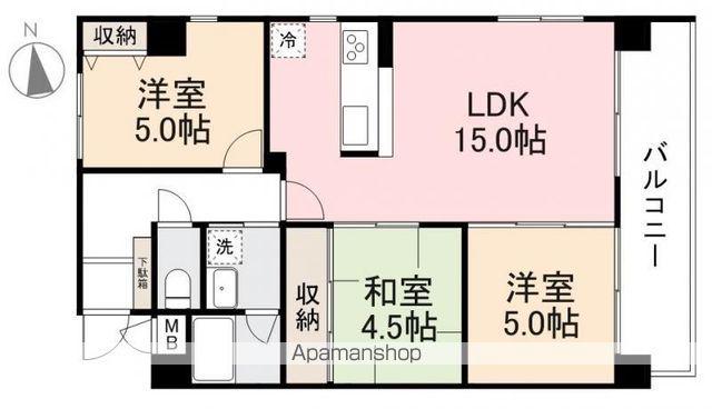 STAGE ONE(3LDK/4階)の間取り写真