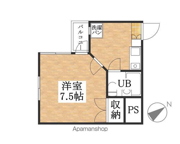 パラシオンMⅠ(1K/2階)の間取り写真