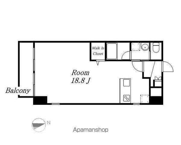 スレンダウェルステージ(ワンルーム/7階)の間取り写真
