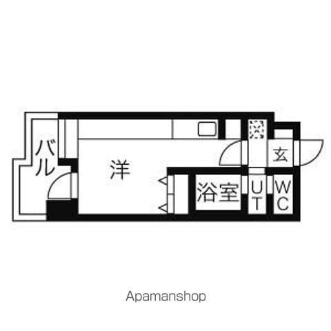ラヴィータ410(1K/2階)の間取り写真