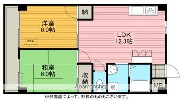 ヒロ プラザ(2LDK/1階)の間取り写真