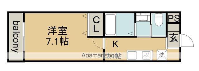 A・CITY一宮三条(1K/1階)の間取り写真