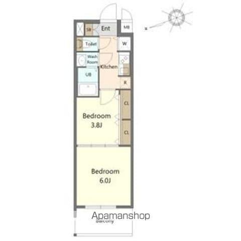 S-RESIDENCE上社南AMANTE(2K/3階)の間取り写真
