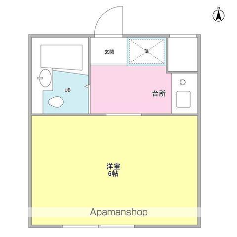 ヴィスタ国分寺(1K/2階)の間取り写真