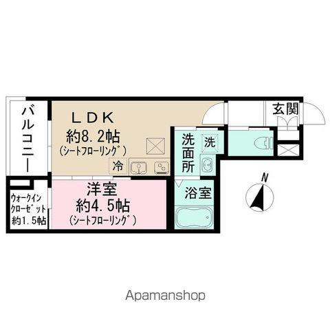 東京都練馬区上石神井南町3計画(1LDK/1階)の間取り写真