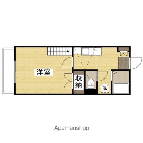 レジデンス山岡(1K/1階)の間取り写真