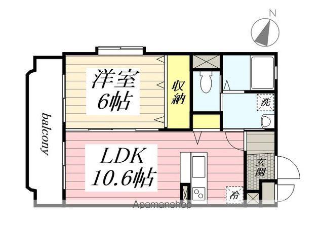 ガーデンプレイス港南(1LDK/3階)の間取り写真