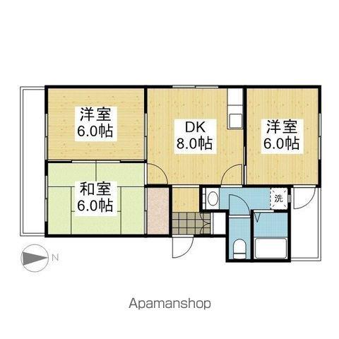 メゾン21(3DK/2階)の間取り写真