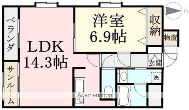 LALAHOUSE(1LDK/4階)の間取り写真